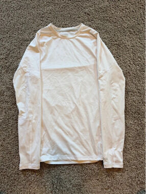 DSG Men’s Long-Sleeve Crew Neck Shirt in White